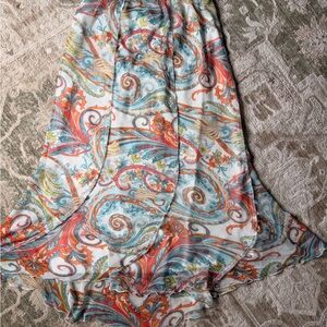 Colorful Paisley Maxi Skirt